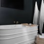 Boutique holiday Cabin | Bath in bedroom in boutique holiday cabin | Interior Designers